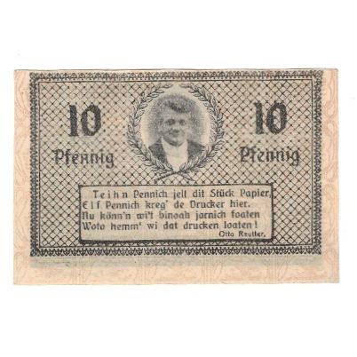 Banknote, Germany, Gardelegen Kaufmännischer Verein, 10 Pfennig, portrait 1