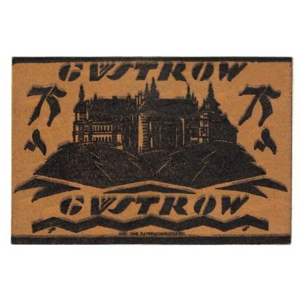 Banknote, Germany, Güstrow Stadt, 75 Pfennig, Batiment, 1922, 1922-12-31