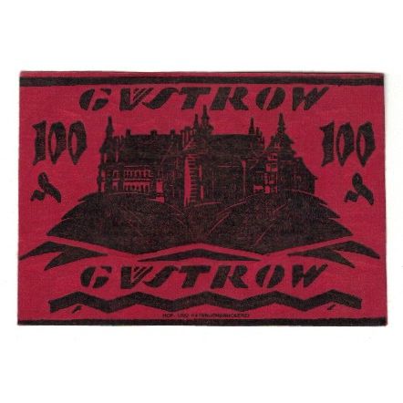 Banknote, Germany, Güstrow Stadt, 100 Pfennig, Batiment, 1922, 1922-12-31