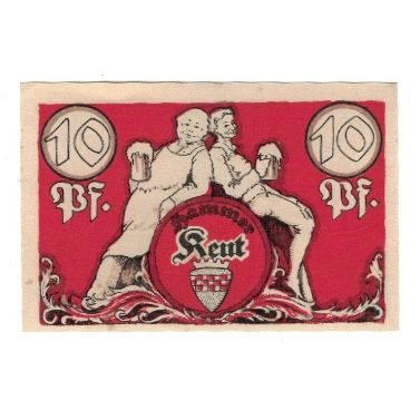 Banconote, Germania, Hamm Stadt, 10 Pfennig, personnage, 1921, 1921-10-01, SPL-
