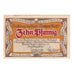 Banconote, Germania, Hamm Stadt, 10 Pfennig, personnage 1, 1921, 1921-10-01