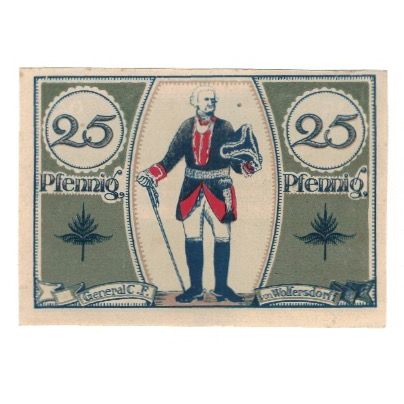 Billet, Allemagne, Hamm Stadt, 25 Pfennig, personnage 3, 1921, 1921-10-01, SUP