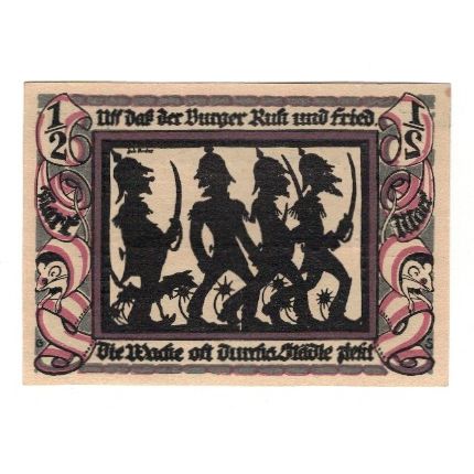 Banknote, Germany, Glauchau Stadt, 1/2 Mark, personnage 5, 1921, 1921-05-01