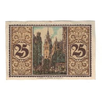Banknote, Germany, Hannover Handelskammer, 25 Pfennig, Eglise, 1921, 1921-07-01