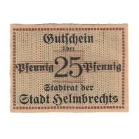 Banknote, Germany, Helmbrechts Stadt, 25 Pfennig, Blason, undated (1920)