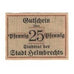 Banknote, Germany, Helmbrechts Stadt, 25 Pfennig, Blason, undated (1920)