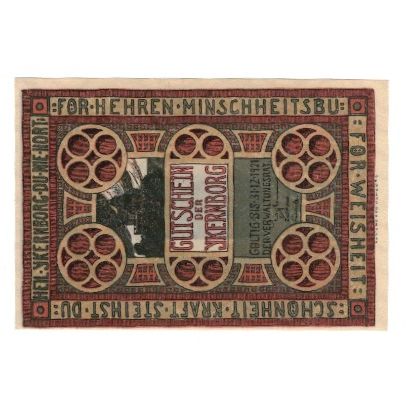 Banknote, Germany, Eckernforde Verwaltungsrat der Ykernburg, 1 Mark, porte