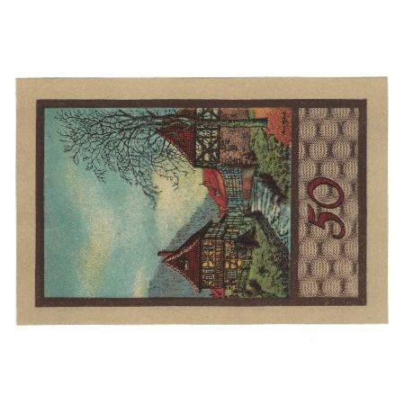 Banknot, Niemcy, Suhl Stadt, 50 Pfennig, paysage, 1922, AU(55-58), Mehl:1303.1