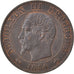 France, Napoléon III, 5 Centimes, Napoléon III, 1854, Paris, Bronze, SPL