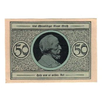 Banknote, Germany, Heide Stadt, 50 Pfennig, portrait, undated (1921), AU(55-58)