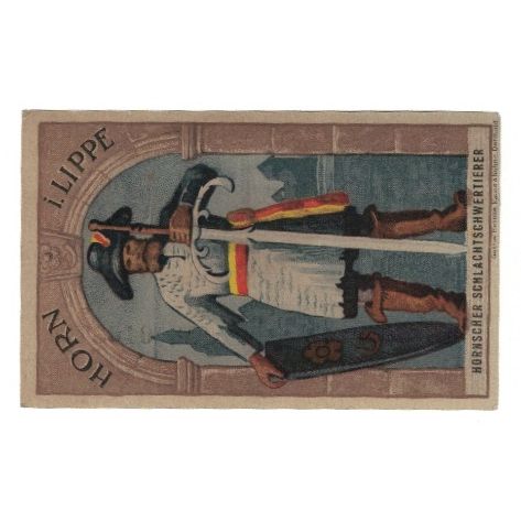 Biljet, Duitsland, Horn Stadt, 1 Mark, personnage, 1921, 1921-12-31, SUP