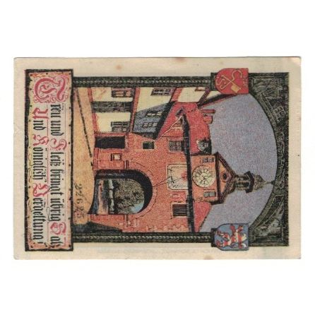 Banknote, Germany, Sooden a.d. Werra, Bad Gemeinde, 50 Pfennig, Eglise, undated