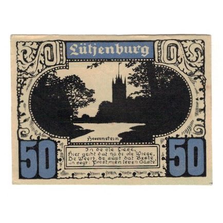 Banknote, Germany, Plön Ost-Holsteinisches Tageblatt und Plöner Zeitung, 50