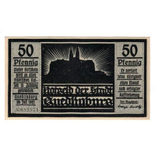 Billet, Allemagne, Quedlinburg Stadt, 50 Pfennig, personnage 1, 1921, SUP