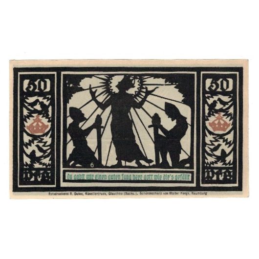 Banknote, Germany, Quedlinburg Stadt, 50 Pfennig, personnage 3, 1921, AU(55-58)