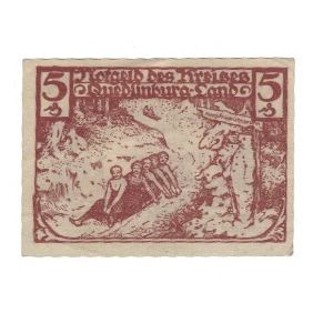 Banknote, Germany, Quedlinburg-Land Kreis, 5 Pfennig, personnage, 1923