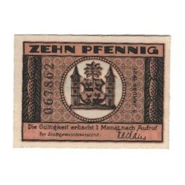 Banknote, Germany, Ilmenau Stadt, 10 Pfennig, paysage, 1921, 1921-01-01