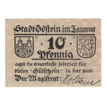 Banknote, Germany, Idstein Stadt, 10 Pfennig, valeur faciale, undated (1920)