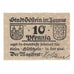 Banknote, Germany, Idstein Stadt, 10 Pfennig, valeur faciale, undated (1920)