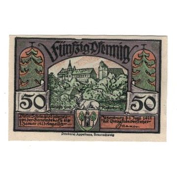 Banknote, Germany, Ilsenburg Gemeinde, 50 Pfennig, personnage, 1923, 1923-01-01