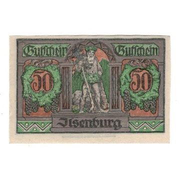Banknote, Germany, Ilsenburg Gemeinde, 50 Pfennig, personnage, 1923, 1923-01-01