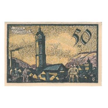 Banknote, Germany, Jena Stadt, 50 Pfennig, Batiment, 1921, 1921-05-01