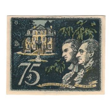 Geldschein, Deutschland, Jena Stadt, 75 Pfennig, personnage, 1921, 1921-05-01