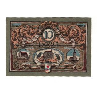 Banknote, Germany, Jacobshagen Stadt, 10 Pfennig, Batiment, 1920, AU(55-58)