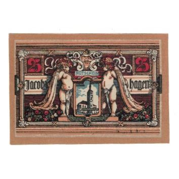 Banknote, Germany, Jacobshagen Stadt, 25 Pfennig, Batiment, 1920, AU(55-58)