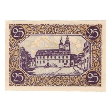Billet, Allemagne, Kindelbrück Stadt, 25 Pfennig, Eglise, 1920, 1920-11-23