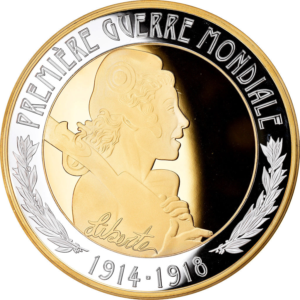 Francia, medaglia, Marianne, Première Guerre Mondiale, Politics, Society, War