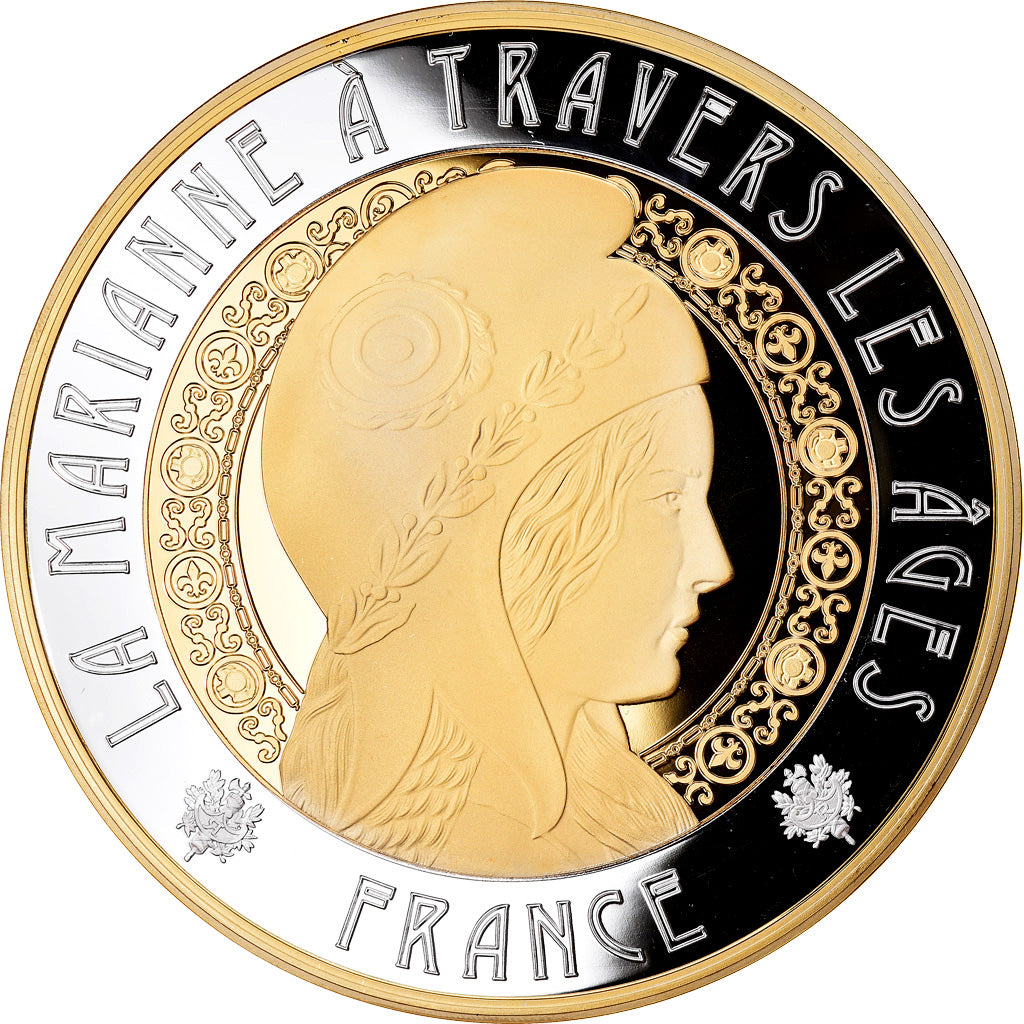 Francia, medaglia, Marianne, Première Guerre Mondiale, Politics, Society, War