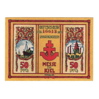 Banknote, Germany, Kiel Nordische Messe, 50 Pfennig, Texte, 1921, 1921-09-18