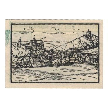 Banknote, Germany, Kranichfeld Stadt, 25 Pfennig, paysage, 1921, 1921-02-22