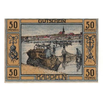 Banknote, Germany, Kappeln Stadt, 50 Pfennig, personnage, 1920, 1920-07-06