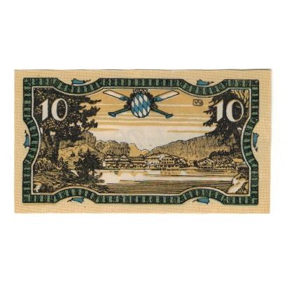 Banknot, Niemcy, Königssee Gemeinde, 10 Pfennig, paysage, 1921, 1921-03-26