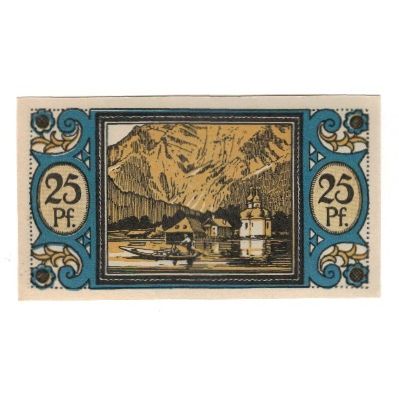 Banknote, Germany, Königssee Gemeinde, 25 Pfennig, paysage, 1921, 1921-03-26