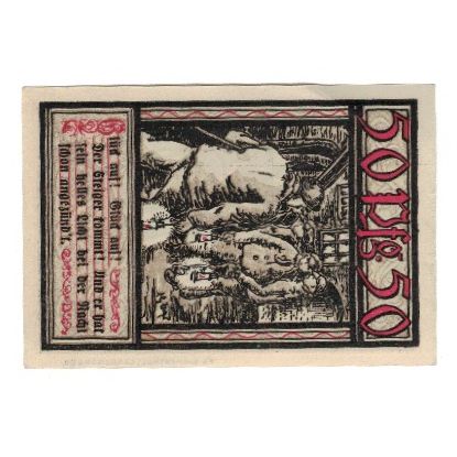 Banknote, Germany, Bochum Landkreis, 50 Pfennig, personnage, 1921, 1921-11-01