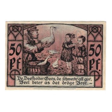 Banknote, Germany, Diepholz Flecken, 50 Pfennig, personnage, 1921, 1921-07-18