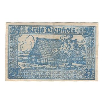 Banknote, Germany, Diepholz Flecken, 25 Pfennig, maison 1, 1920, 1920-09-01