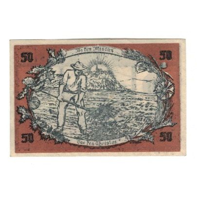 Banknote, Germany, Medebach Stadt, 50 Pfennig, personnage, 1921, 1921-09-02