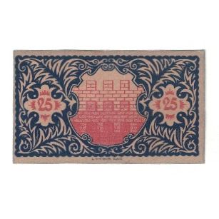 Banconote, Germania, Lewin Stadt, 25 Pfennig, valeur faciale, 1920, 1920-07-31