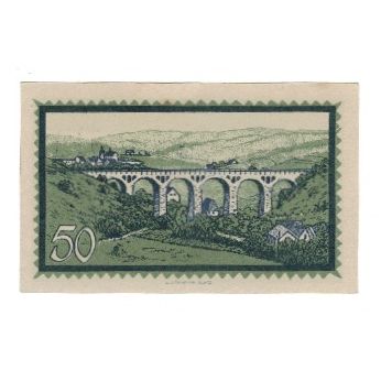 Banknote, Germany, Lewin Stadt, 50 Pfennig, paysage, 1920, 1920-07-31