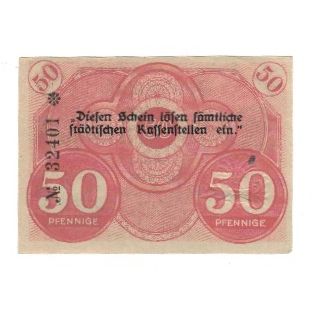 Biljet, Duitsland, Löbau Stadt, 50 Pfennig, valeur faciale, 1918, 1918-12-31