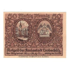 Banknote, Germany, Leobschütz Stadt, 50 Pfennig, personnage, 1922, 1922-12-31