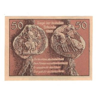 Banknote, Germany, Leobschütz Stadt, 50 Pfennig, personnage, 1922, 1922-12-31