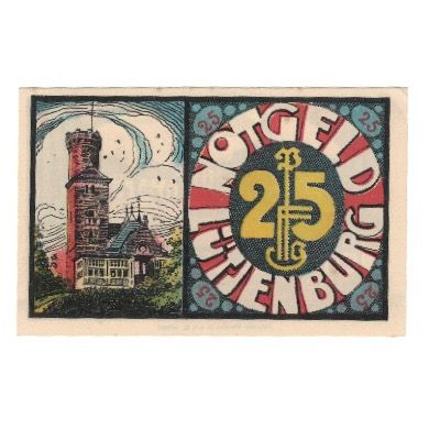 Banknote, Germany, Lütjenburg Stadt, 25 Pfennig, Batiment, 1921, 1921-03-02