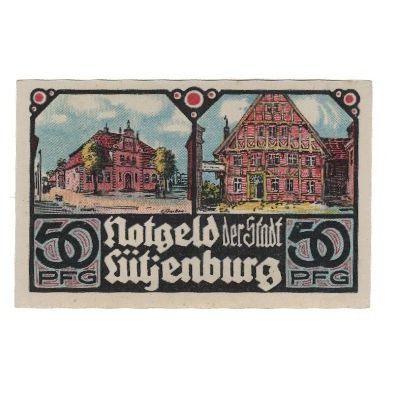 Banknote, Germany, Lütjenburg Stadt, 50 Pfennig, Batiment, 1921, 1921-03-02