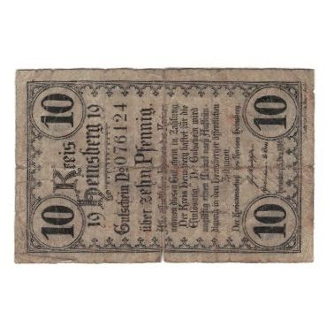 Billet, Allemagne, Heinsberg Kreis, 10 Pfennig, personnage, 1919, 1919-12-05