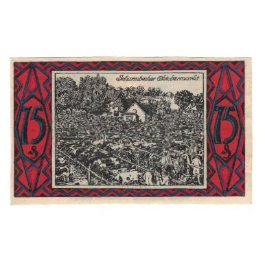 Banknote, Germany, Scharmbeck Stadt, 75 Pfennig, Vaches, 1923, 1923-12-31